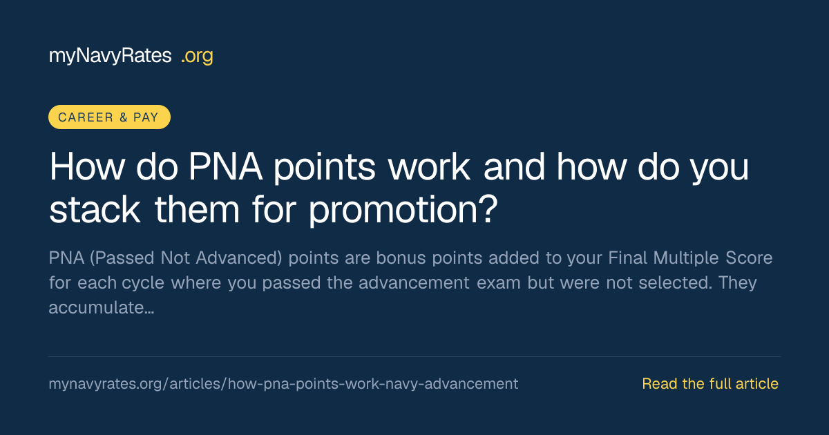 How PNA Points Work in Navy Advancement | myNavyRates.org